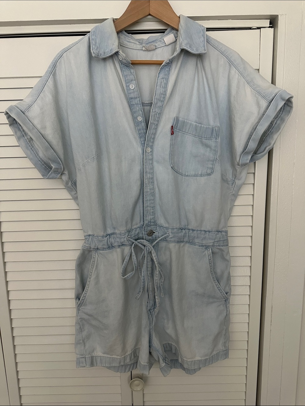 Levi’s Light Blue Denim One-Piece Romper